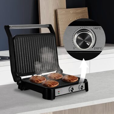 Електрогриль-тостер ZEEGMA Grill Chef 2-в-1 з керамічним антипригарним покриттям 2000 Вт
