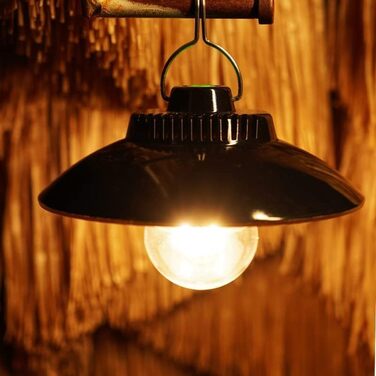 Перезаряджувальний кемпінговий ліхтар Yizhet Retro, LED 200 лм, IPX4, 2600 мА·год, водонепроникний, для кемпінгу, намету, аварійного освітлення, теплий білий