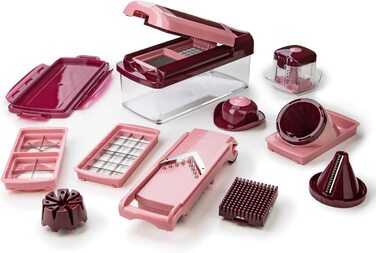 Набір для нарізки овочів Genius Nicer Dicer Fusion Smart Julietti, м'ятно-зелений, 16 частин. Подрібнювач, тертка, спіралізатор, шинкувальник, кубик-нарізач. Відомий з телебачення. Новинка!