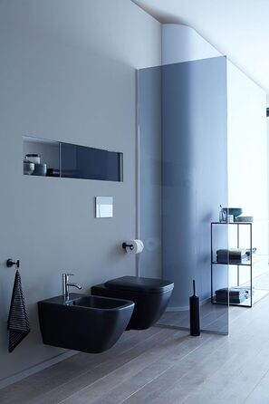 Набір для туалету Duravit Starck T, латунь, чорний матовий, універсальний розмір