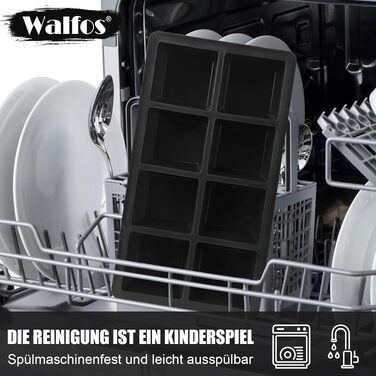 Контейнер для морозива Walfos 1.5л (2 шт.) з кришкою, багаторазовий, для домашнього морозива, йогурту - штабельовані контейнери для морозильної камери
