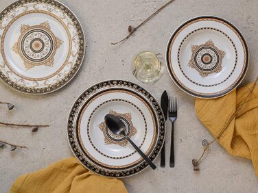 Сервіз столовий Creatable Majestosa, 12 предметів, порцеляна, чорний, багатобарвний, 31x30x24 см