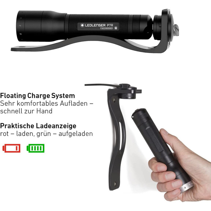 Ліхтарик Ledlenser P7R, акумуляторний, LED, 1000 люмен, 210 м, 40 годин, фокусування
