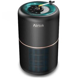 Очищувач повітря AIRTOK для алергіків з HEPA-фільтром та ароматерапією, захист від пилу, пилку та плісняви, з нічником, таймером та захистом від дітей, низький рівень шуму 25дБ