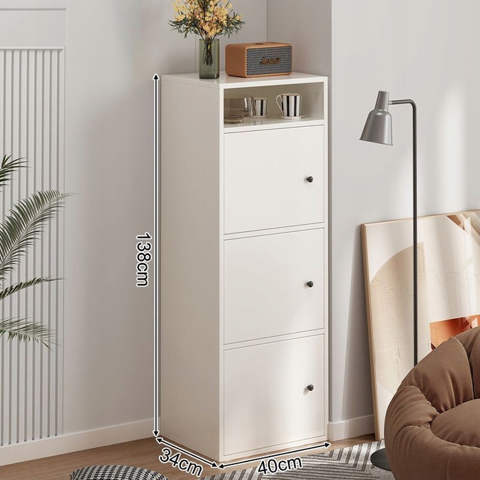 Стелаж Rebiko, 40 см x 138 см x 34 см, білий