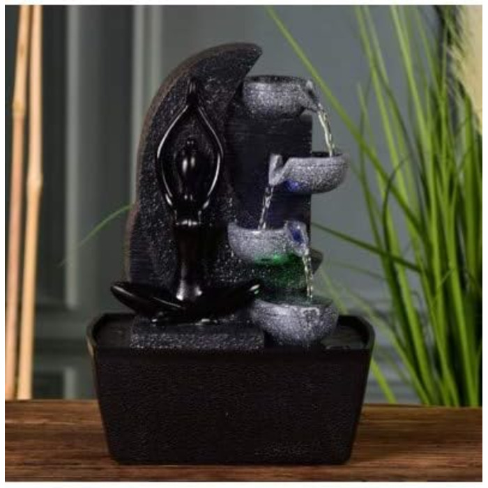 Декоративний внутрішній фонтан Zen Light Kaskade 4 рівня, 25 см