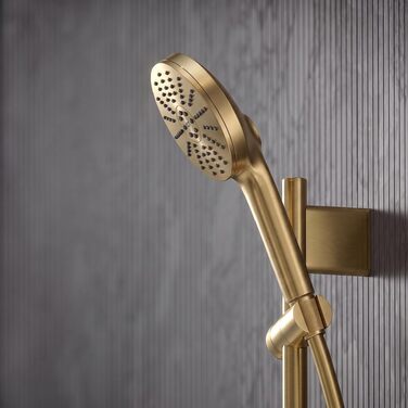 Душова лійка GROHE Vitalio Joy+ 120 Gold з функцією AquaBooster, 3 режими струменя, водоощадна (8 л/хв), універсальне підключення, 1348640000
