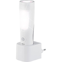 Аварійна LED-лампа Lunartec 4-в-1 з акумулятором, датчиками руху та світла, нічник і ручний ліхтар для дому, вмикається при відключенні електроенергії