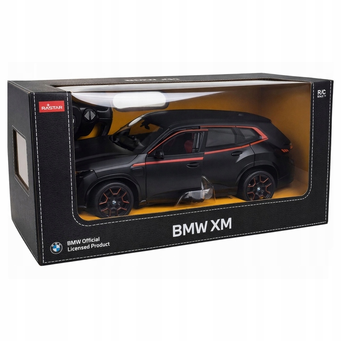 Радіокерована модель автомобіля BMW XM Rastar, чорний, масштаб 1:14