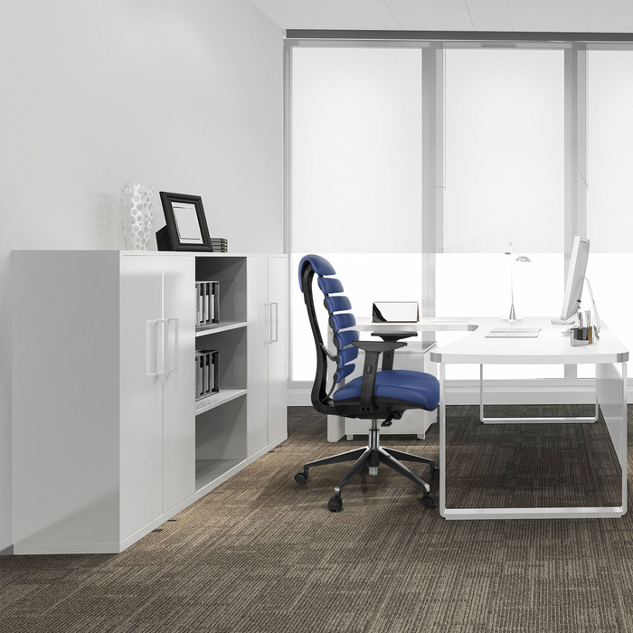 Офісне крісло / Поворотне крісло ERGO LINE II Тканина Синій HJH OFFICE