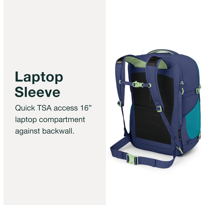 Рюкзак для подорожей Osprey Daylite Carry-On 44 л, чорний, міцний та легкий, ручна поклажа