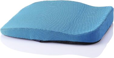 Ортопедична подушка-клин Vital Kissen для авто, анатомічна, ергономічна, зменшує біль у спині, стегнах і колінах, профілактика неправильної постави, антрацит