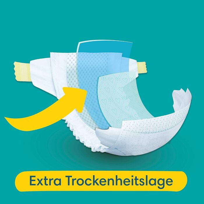 Підгузки Pampers Baby Dry розмір 7 (17+ кг), 50 шт, одноразові
