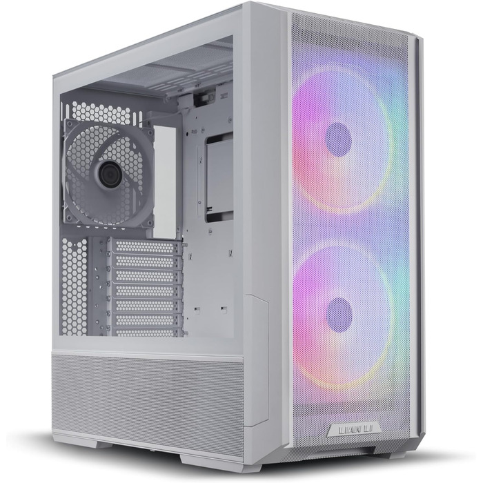 Ігровий корпус Lian Li LANCOOL 216 білий, E-ATX, з підсвіткою RGB, 2x160 мм вентилятори, Midi Tower