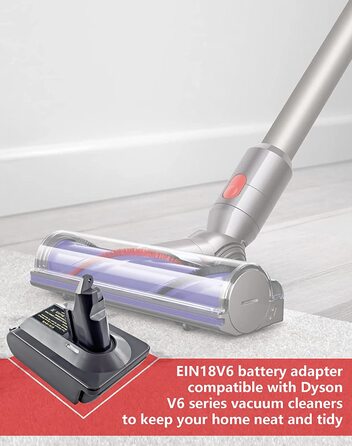 Адаптер URUN MT18V6 для акумулятора Makita 18V до пилососа Dyson V6, сумісний з Animal+, Fluffy, DC62, DC58, DC59, DC61, SV06, тільки адаптер