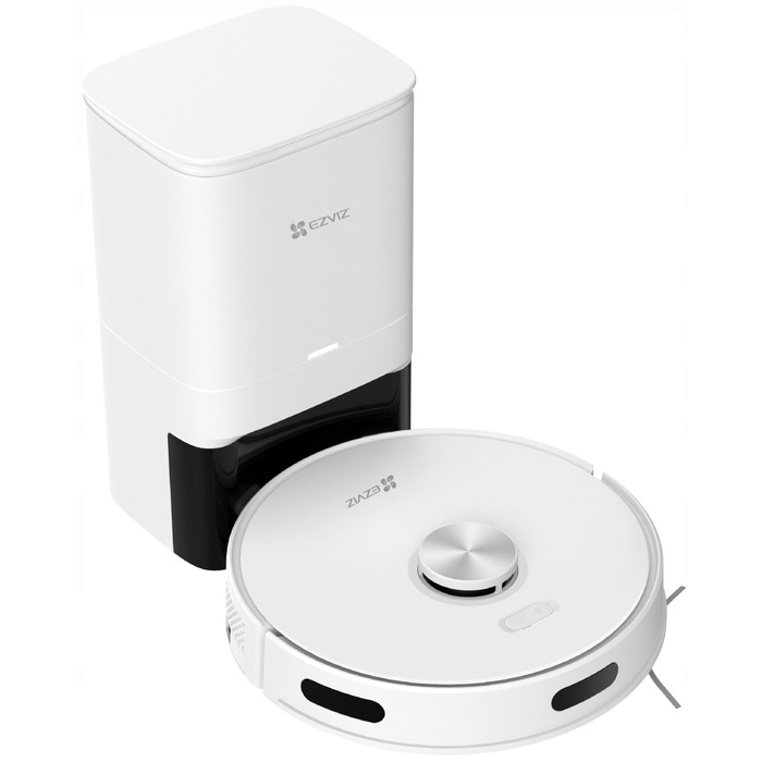 Робот-пилосос із базою самоочищення Ezviz RE5 Plus 45 W, білий