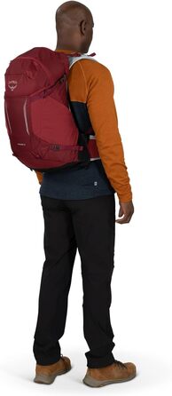 Рюкзак Osprey Hikelite 28 л червоний Sangria, розмір M-L, для туризму