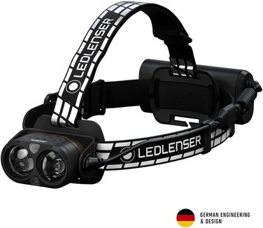Ліхтар налобний Ledlenser H19R Signature, 4000 лм, LED, акумуляторний, водонепроникний IP67, з червоним світлом, Bluetooth, USB-магнітна зарядка, для шолома, для MTB, Outdoor, преміум-якість