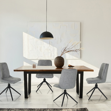 Обідній стілець TARVISO I Тканина сірий hjh LIVING