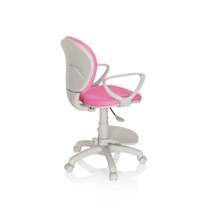 Дитячий стілець / дитячий письмовий стілець KID COLOUR G1 тканина рожевий hjh OFFICE