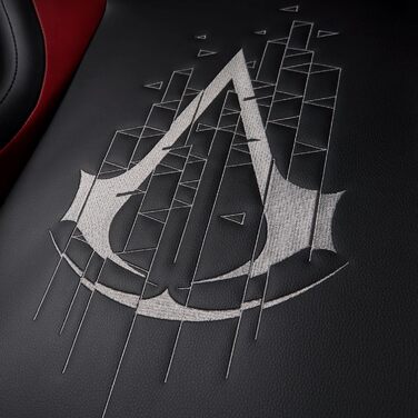 Ігрове крісло Subsonic Assassin's Creed для дорослих, ергономічне, з регульованою спинкою та підлокітниками, офіційна ліцензія