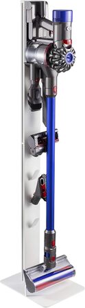 Підставка для пилососа Dyson з алюмінію біла HALTERUNGSPROFI, сумісна з Gen5detect, V15, V12, V11, V10, V8, V7, V6 (DVC-SST-01W)