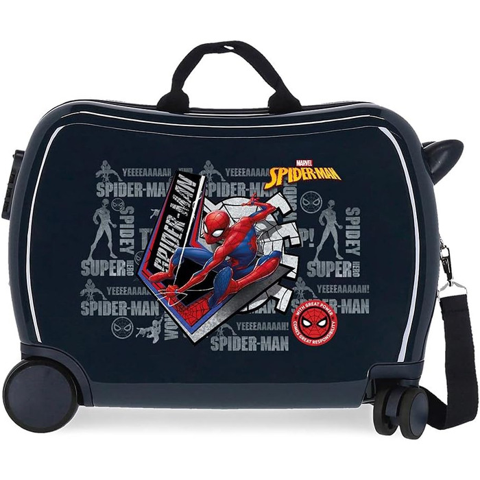 Дитячий чемодан Marvel Great Power, 50x38x20 см, синій, для подорожей