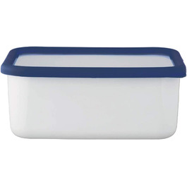 Емальований контейнер HoneyWare CLASSIC LINE з кришкою, 1,9 л, термостійкий до 400°C, підходить для плити, духовки, гриля та зберігання їжі