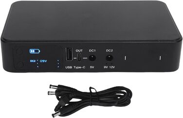 UPS Mini DC з акумулятором 18000mAh для роутера, камери, модему. LED дисплей, 5V/9V/12V, портативний