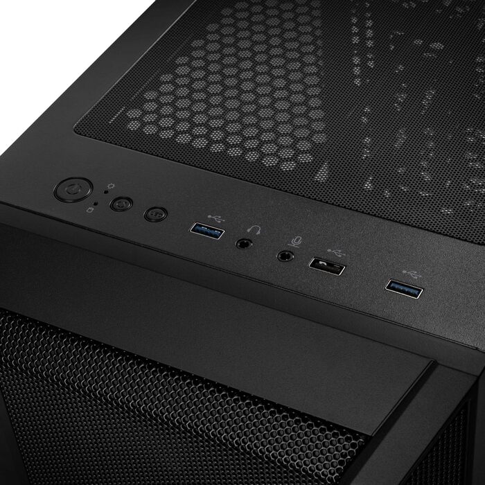 Корпус для ПК KOLINK Citadel Mesh RGB Micro-ATX, скляна панель, чорний, прозоре бічне вікно, компактний корпус для комп'ютера
