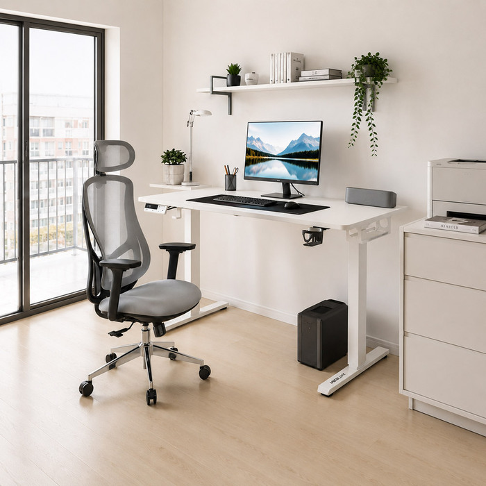 Крісло Mealux Flow Fabric Grey (арт. HF-B30 F/G)