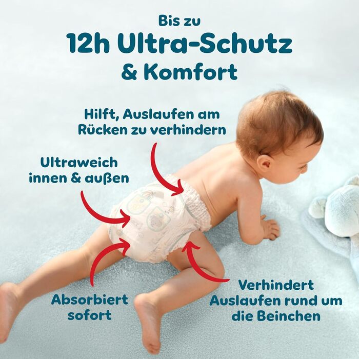 Підгузки-трусики Pampers Premium Protection Pants, розмір 6 (13-19 кг), 132 шт, преміум-захист та комфорт
