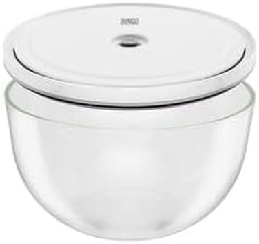 Набір вакуумних контейнерів для зберігання їжі ZWILLING Fresh & Save, 6 предметів, скло, сірий (S-12 см, M-18 см, L-24 см)
