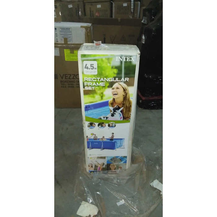 Каркасний прямокутний садовий басейн Intex 450x220x84 см, арт. 28273