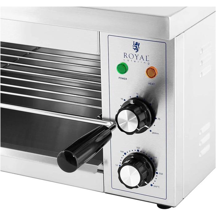 Гриль саламандра Royal Catering RCPES-280, 2500 Вт, 50-300°C, професійний для кухні та ресторану