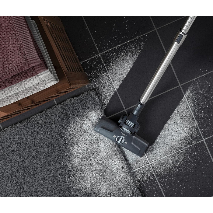 Універсальна насадка AEG Vario 4500 Dust Magnet для пилососа, для килимів і твердих підлог, з авто-функцією, високою потужністю всмоктування, оптимальним збором пилу, плоска та маневрена, інтерлокінг-підключенням, сумісна з VX3-7, LX4-7, чорна