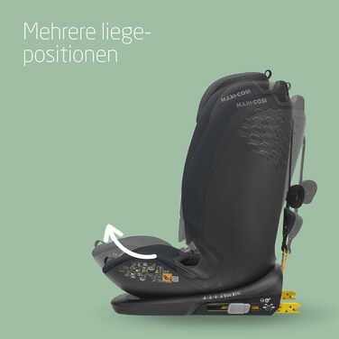 Дитяче автокрісло Maxi-Cosi Titan Plus i-Size, 76–150 см, з G-CELL захистом, 4 положення, для дітей 15 місяців–12 років, графіт