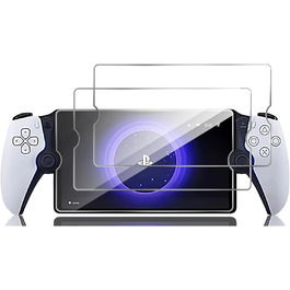 Захисне скло GIOPUEY для PlayStation Portal, 2 шт, прозоре, стійке до подряпин, олієвідштовхувальне, сумісне з чохлом