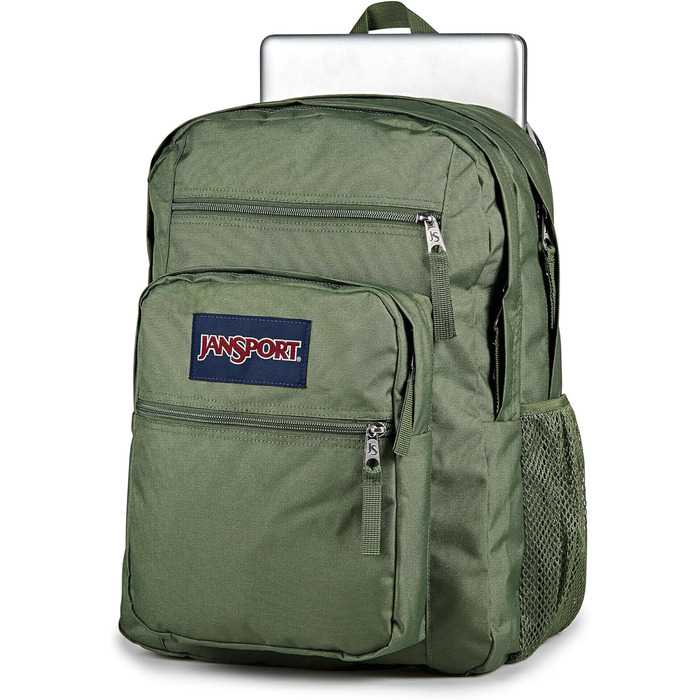 Рюкзак JanSport Big Student Cargo Green, великий шкільний рюкзак, місткий, зелений колір