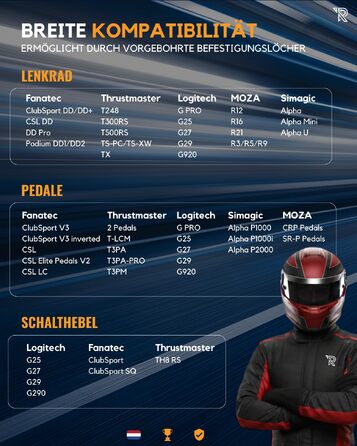 Ігрове крісло для симулятора Ranqer Racing Seat: ергономічне сидіння з екошкіри для SimRacing (PC, PlayStation, Xbox)