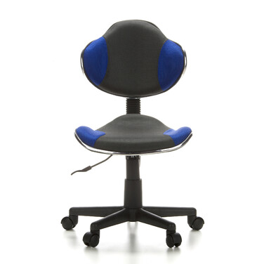 Дитяче письмове крісло KIDDY GTI-2, оббивка тканина, сіро-блакитне, hjh OFFICE