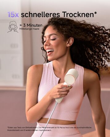 Високошвидкісний фен для волосся Laifen Air, ультралегкий (280 г), Sandbeige