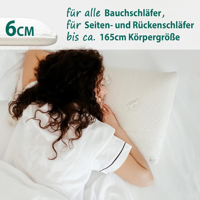 Ортопедична подушка KNERST® для шиї: підтримка, комфорт, memory foam, 40x80 см
