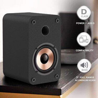 LONPOO LP-42S: Компактна Bluetooth колонка з USB, AUX, 3-дюймовим динаміком та дерев'яним корпусом