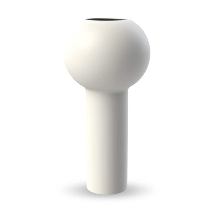 Ваза керамічна Cooee Pillar біла 32 см, діаметр 17 см, ручна робота, HI-028-21-WH