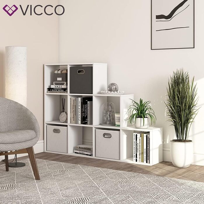 Стелаж-сходи Vicco, білий, 142.2 x 107.8 см, для дому