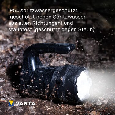 Ліхтар-ліхтар VARTA LED Indestructible BL20 Pro, 6 Вт, 6x AA, робочий, ударостійкий, захист від пилу та вологи, два режими