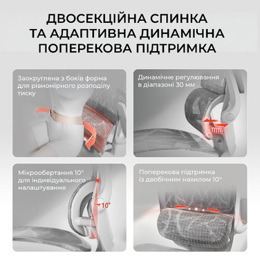 Крісло офісне Sihoo M59AS Mesh Gray