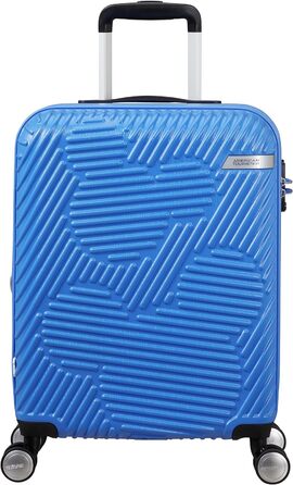 Дорожня валіза American Tourister Mickey Clouds Spinner S, розширювана, 55 см, 38/45 л, синя (Mickey Tranquil Blue), ручна поклажа