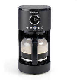 Кавоварка фільтраційна Cuisinart 1.8 л, 12 чашок, програмована, швидке заварювання, таймер 24 години, функція підтримки тепла, браузерна екстракція, мийка в посудомийці, чорна